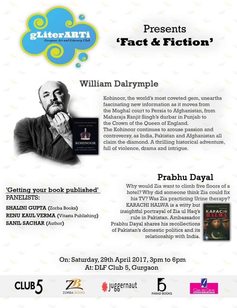 GLiterARTi ’17, Inviting Prabhu Dayal and William Dalrymple