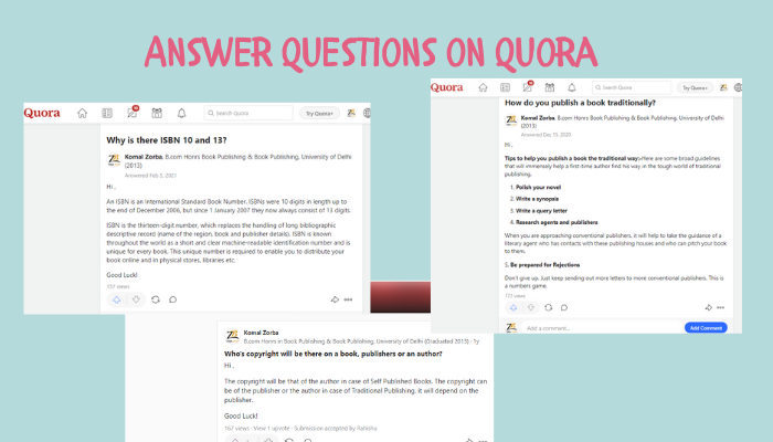 Social Media Quora Strategies to Sell Books