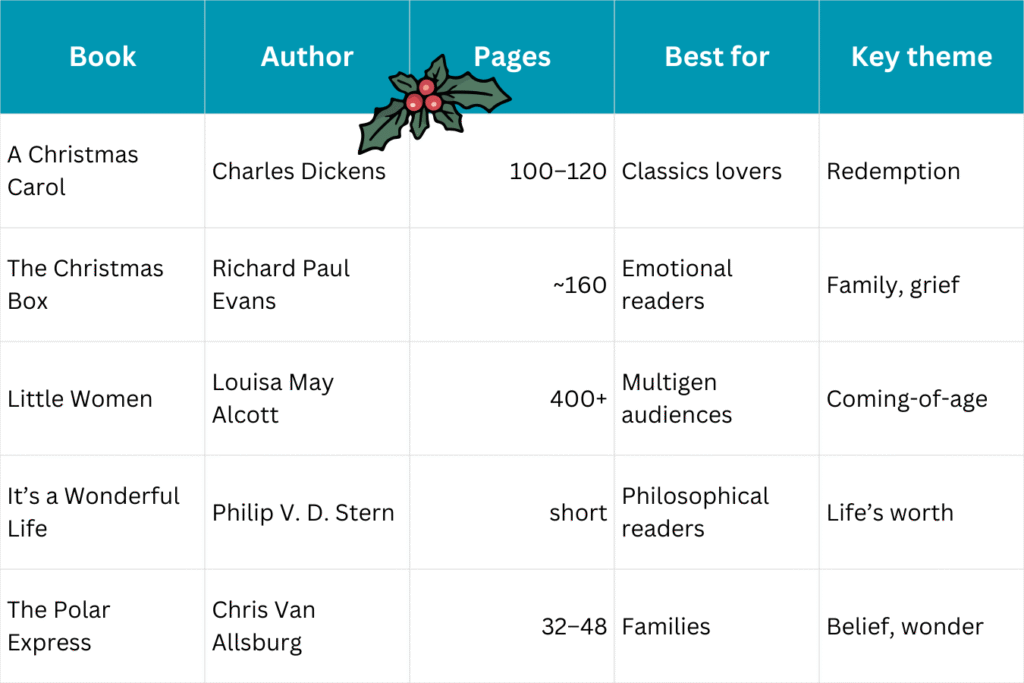 Holiday reading recommendations,